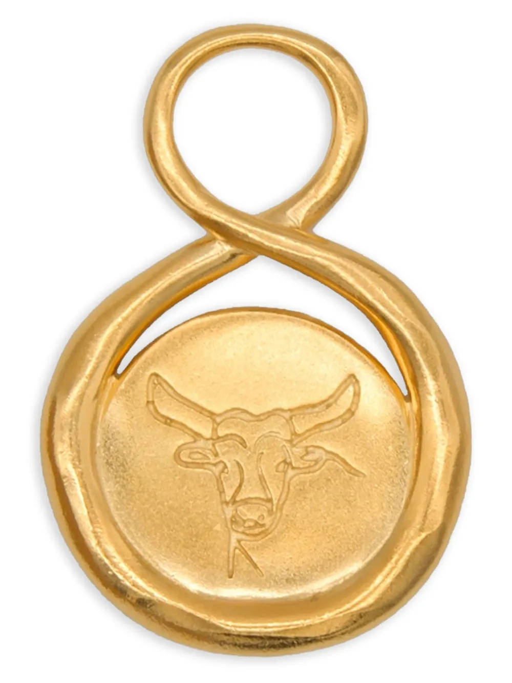 Lah Paris taurus-engraved infinity-design pendant - Oro