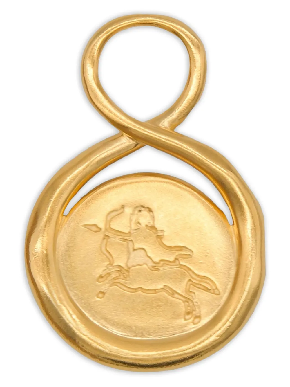 Lah Paris sagittarius-engraved infinity-design pendant | Gold | Image 1