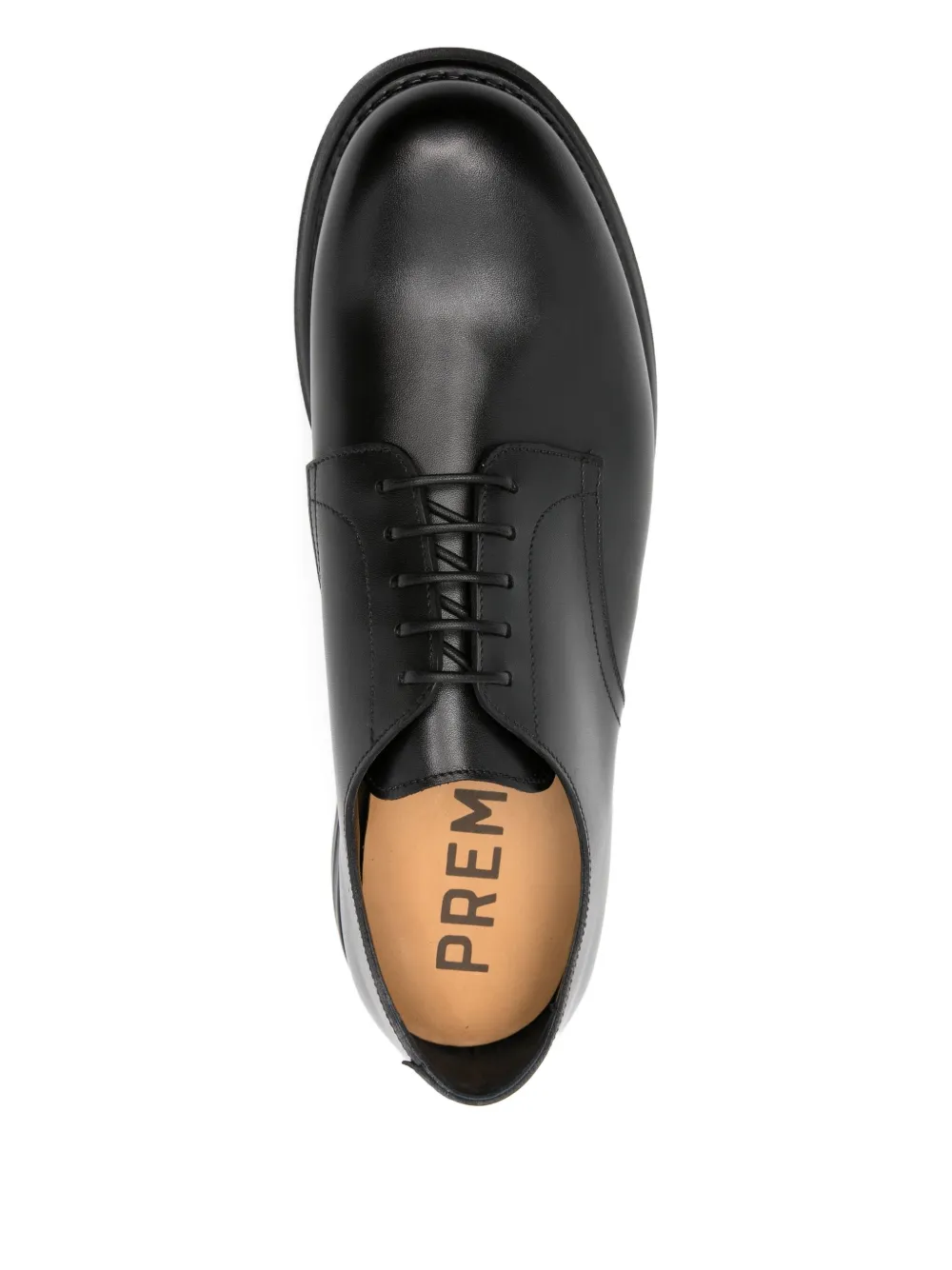 Premiata Lace-up Leather Derby Shoes In Black