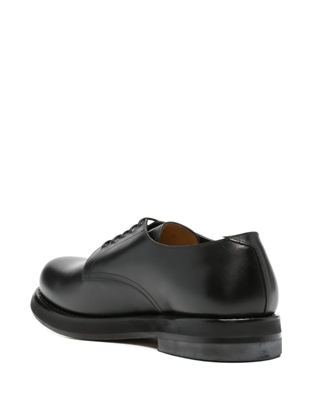 Premiata Lace-up Leather Derby Shoes In Black
