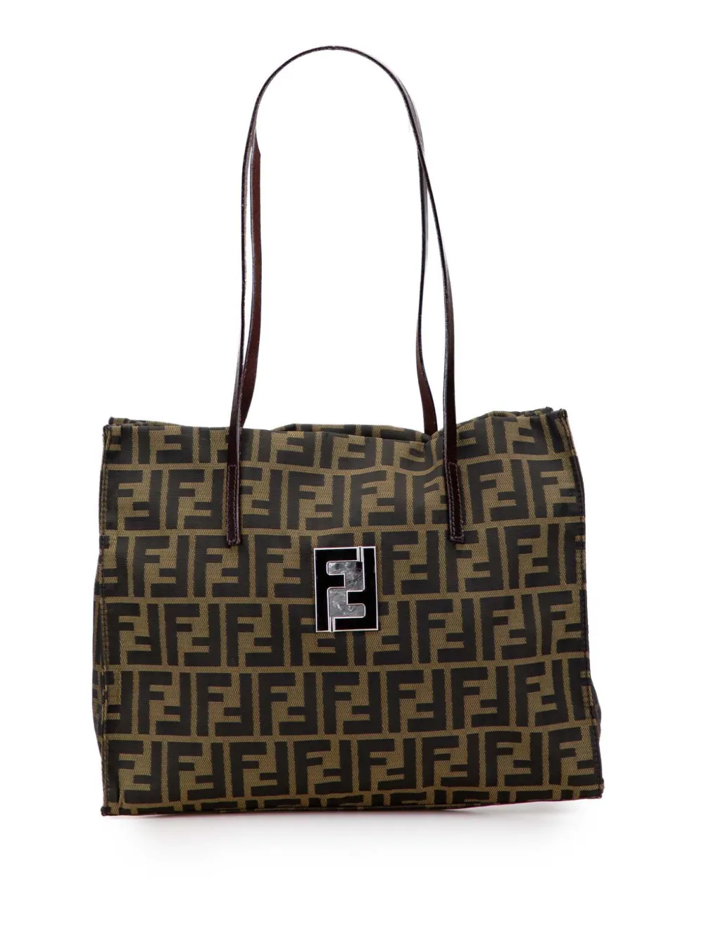 Fendi Pre-Owned 20th Century ズッカ キャンバス ハンドバッグ - ブラウン Fendi Pre-Owned 20th Century ズッカ キャンバス ハンドバッグ - ブラウン
