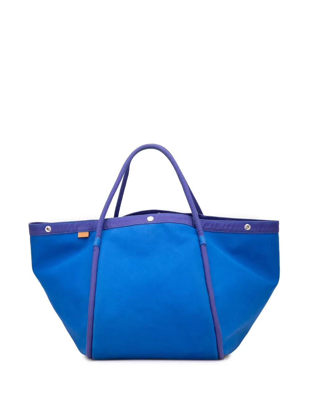 Hermès Pre-Owned 1990-2015 トワル リンディ ビーチバッグ ハンドバッグ - ブルー Hermès Pre-Owned 1990-2015 トワル リンディ ビーチバッグ ハンドバッグ - ブルー