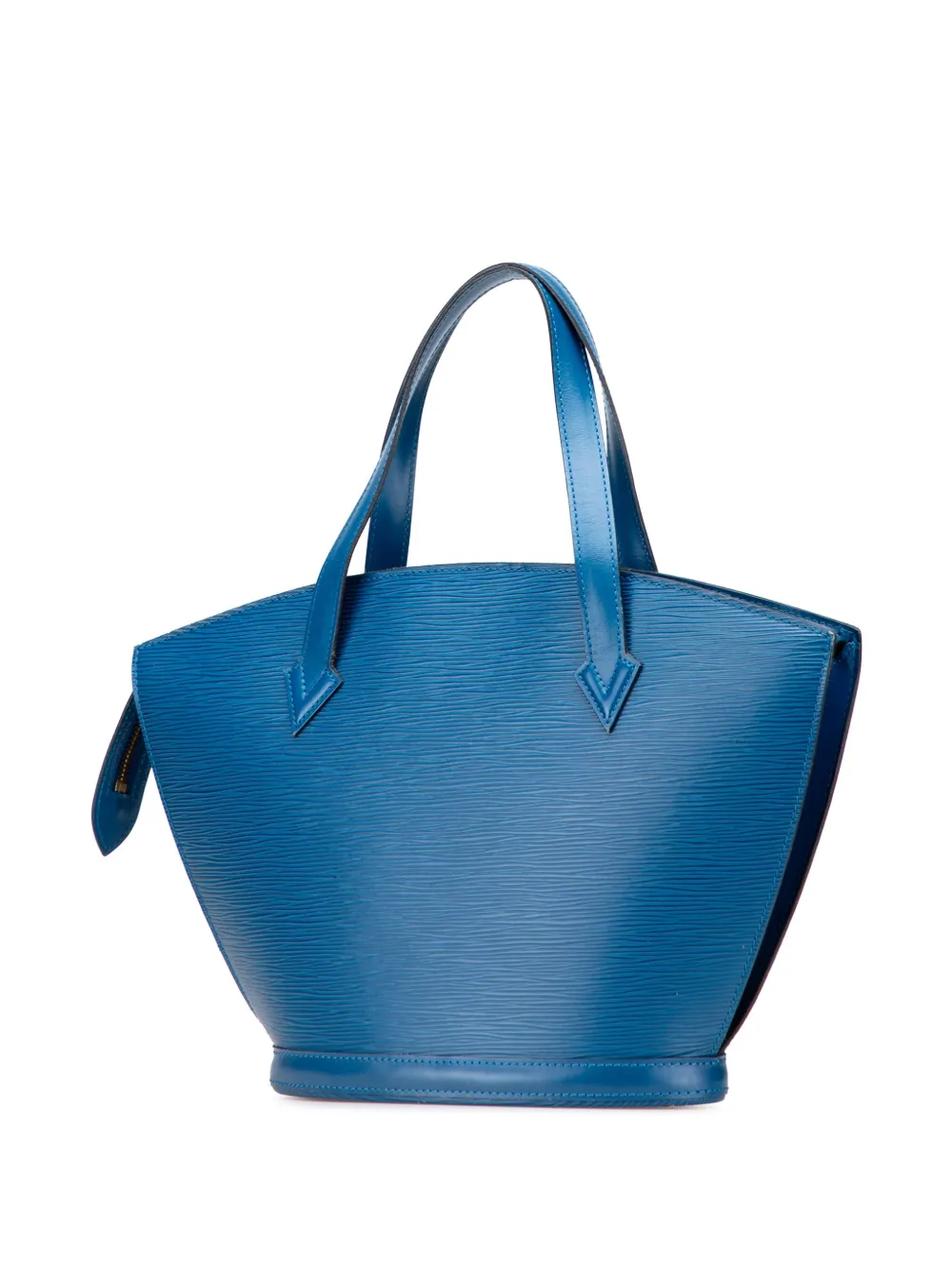 Pre-owned Louis Vuitton 1996 Epi Saint Jacques Pm Short Strap Handbag In Blue