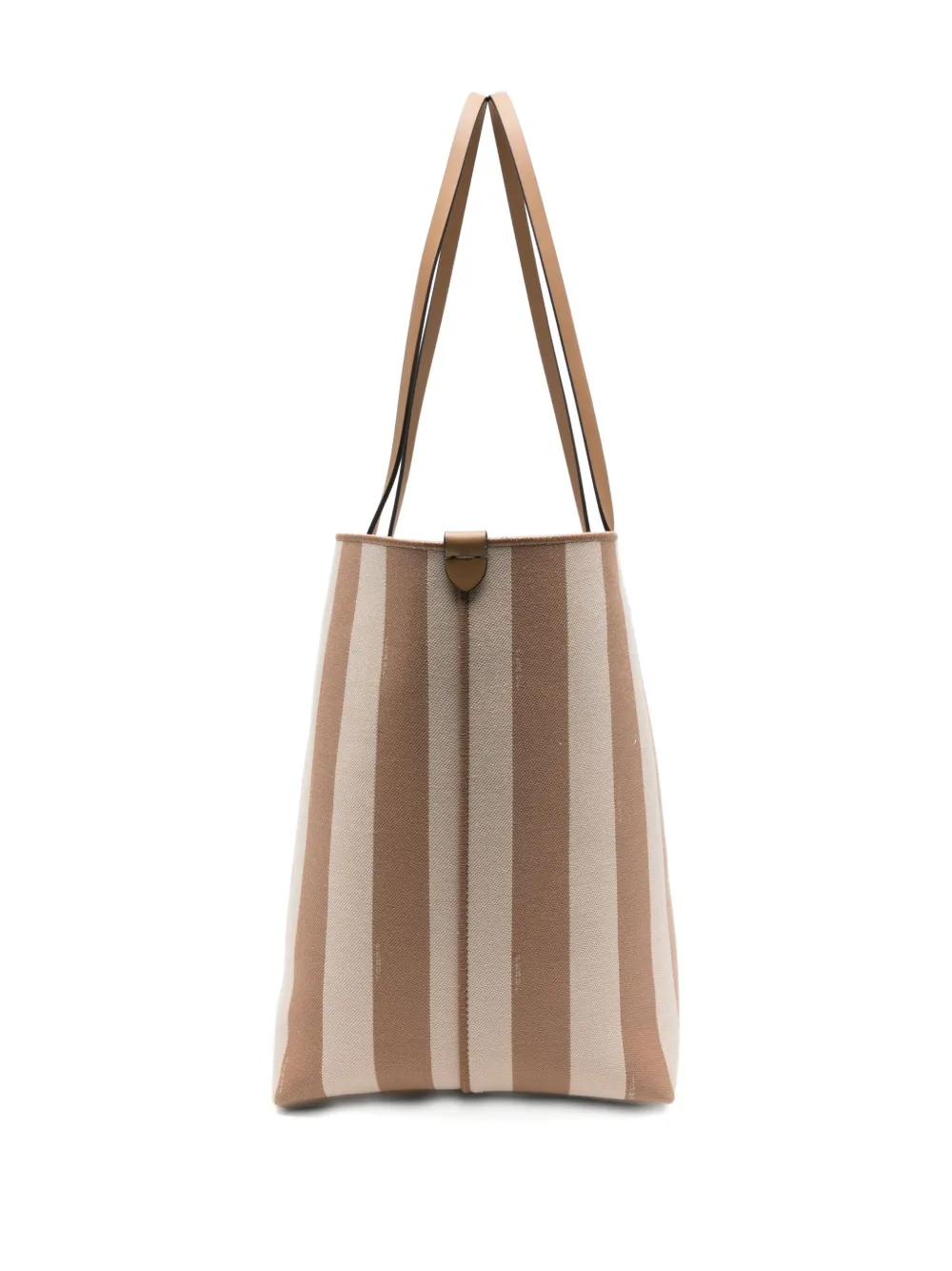 Fendi Beige Roll Large Reversible Shopper Bag Women In Neutral