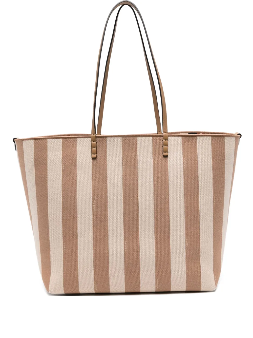 FENDI large striped tote bag | Neutrals | Image 1
