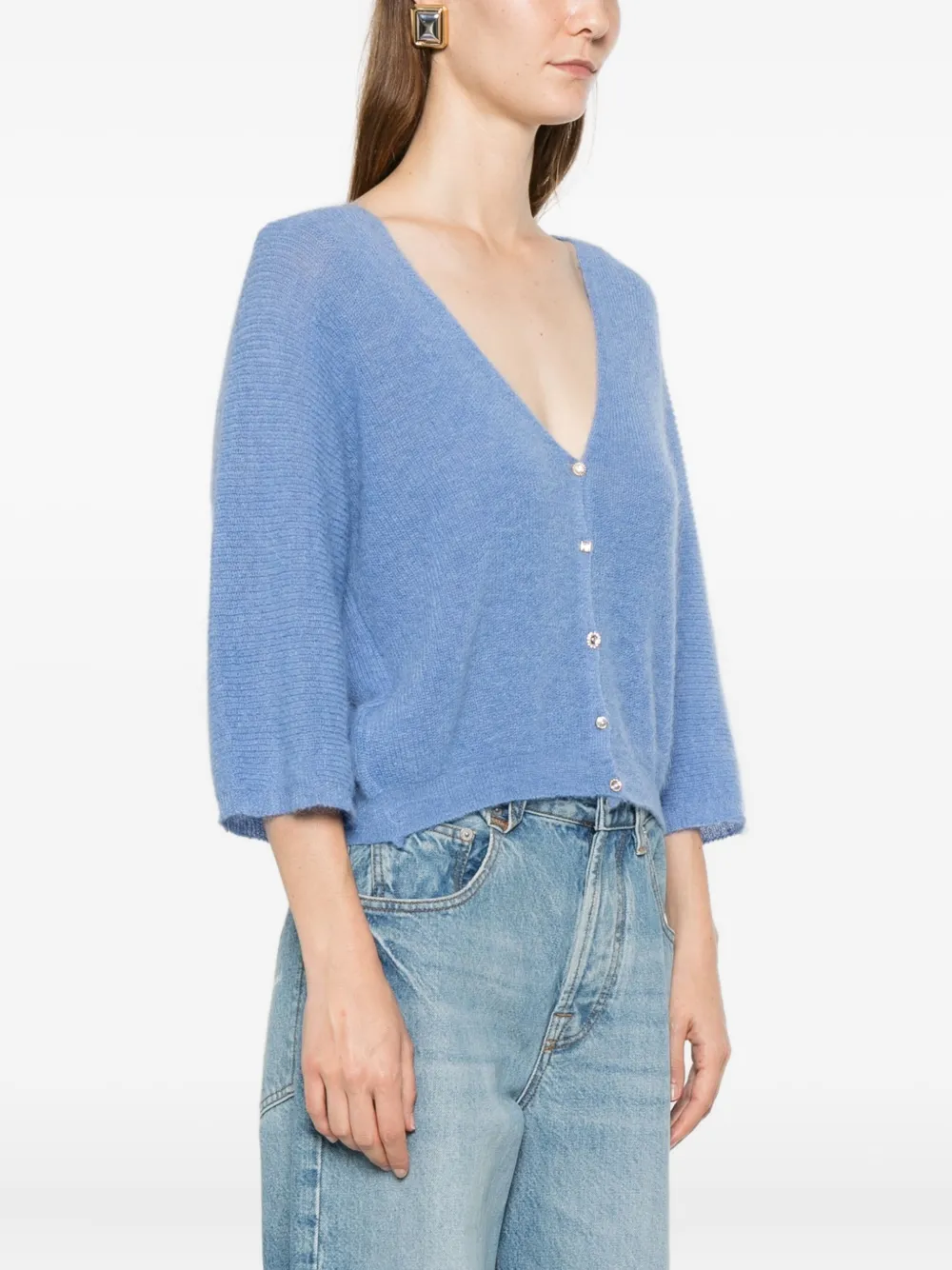 Ba&sh Isaac V-neck Jumper In Blue