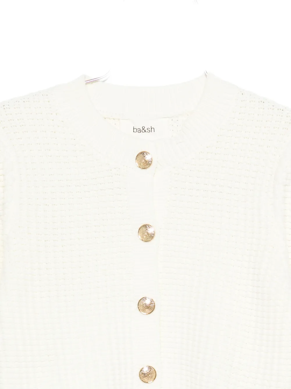Ba&sh Buttoned Cardigan In White