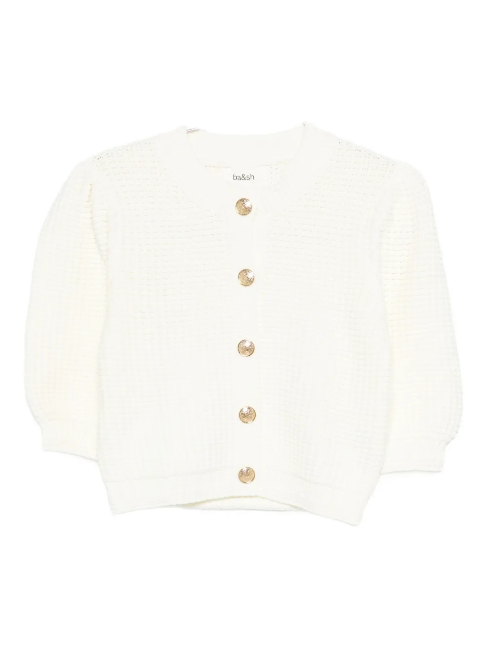 Ba&sh Buttoned Cardigan In White
