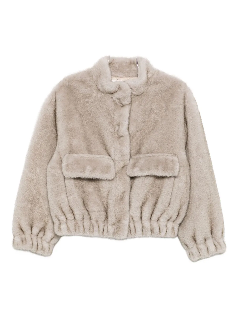 Ba&Sh faux-fur long-sleeve jacket | Neutrals | Image 1