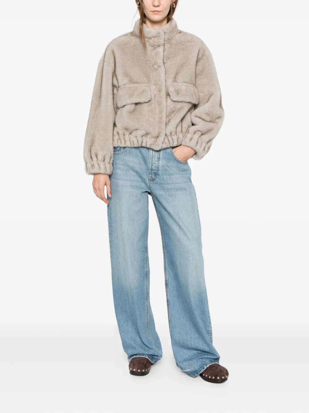 Ba&Sh faux-fur long-sleeve jacket | Faux Fur & Shearling Jackets | Image 2