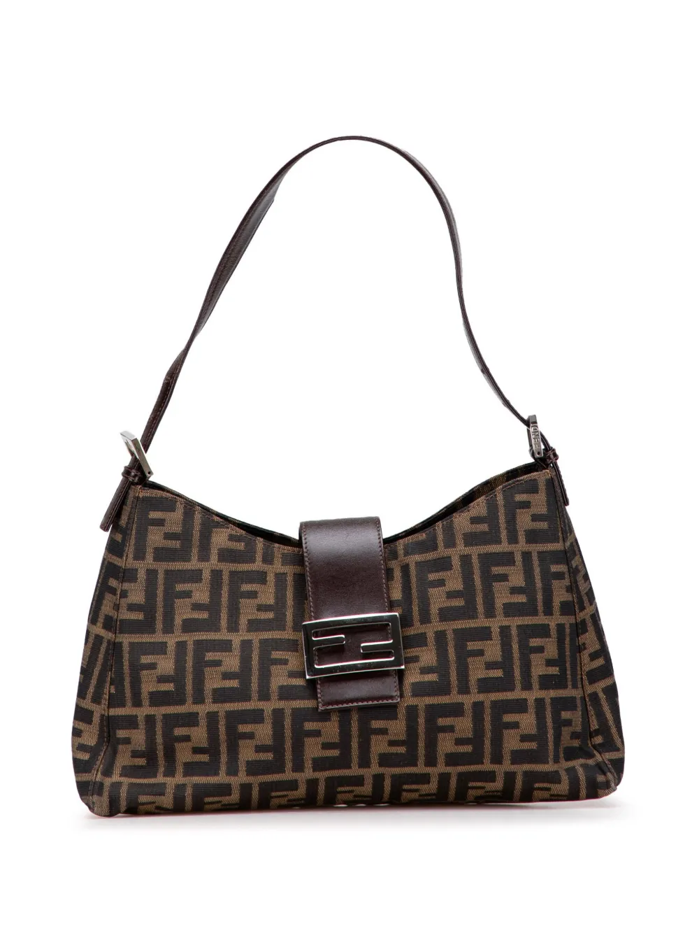 Fendi Pre-Owned 2000-2010 ズッカ キャンバス ショルダーバッグ - ブラウン Fendi Pre-Owned 2000-2010 ズッカ キャンバス ショルダーバッグ - ブラウン