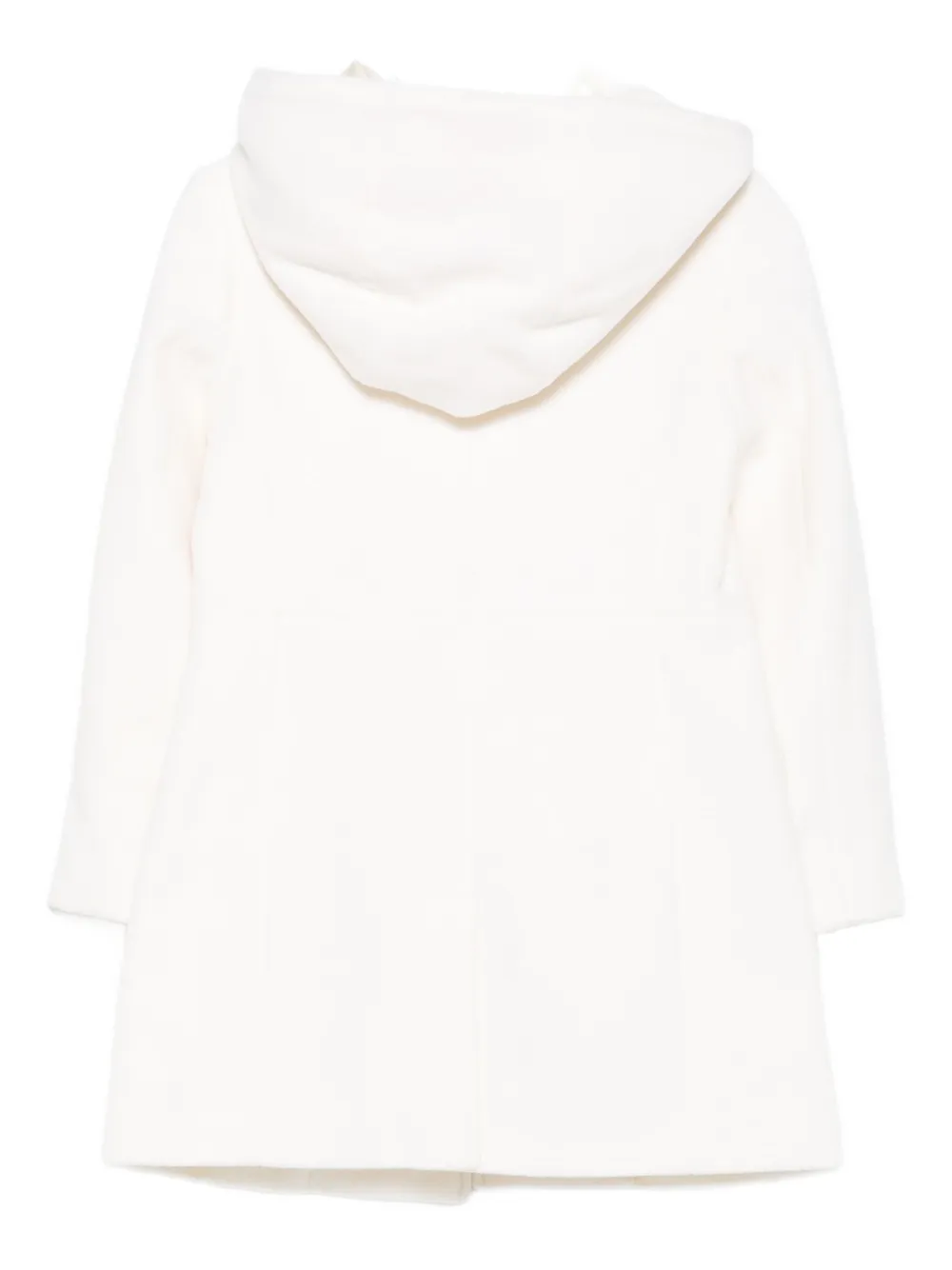 Fay Hooded Toggle Coat In White