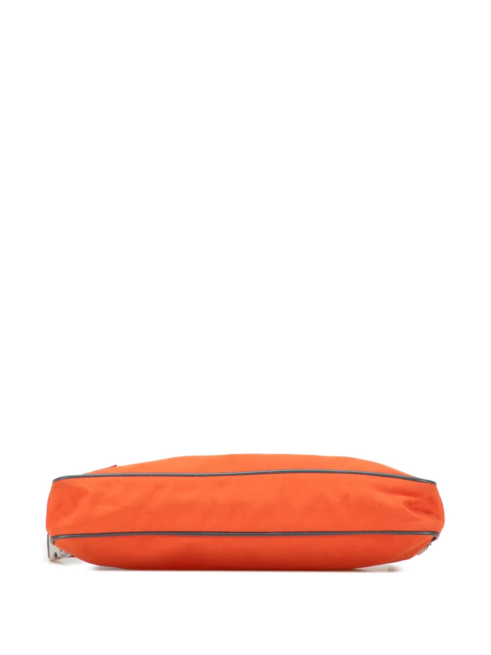 Pre-owned Prada 2010-2025 Tessuto Sport Shoulder Bag In Orange