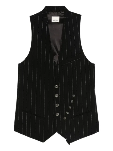 ISABEL MARANT pinstripe buttoned waistcoat