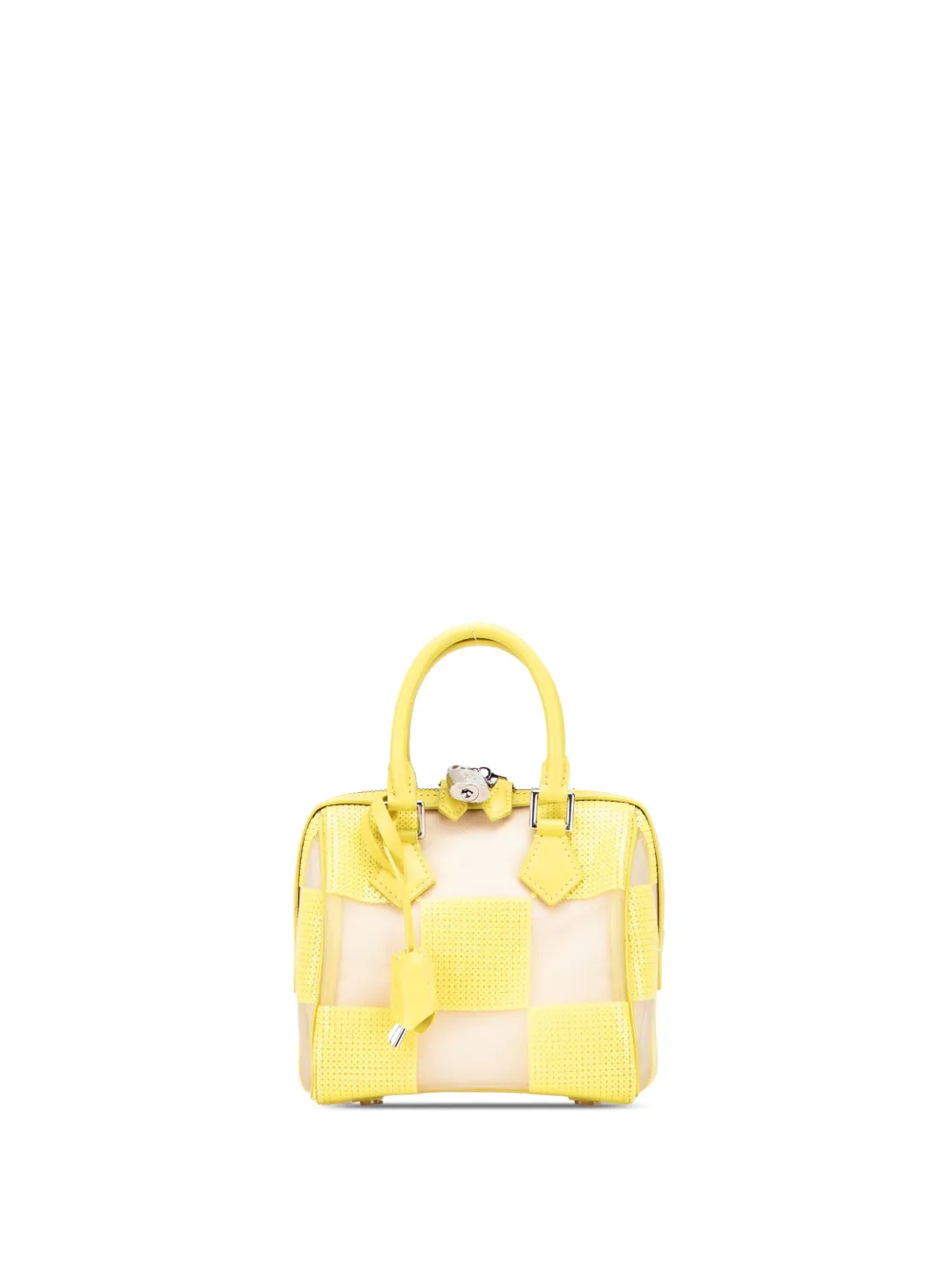 Louis Vuitton Pre-Owned 2013 ダミエ オプティック メッシュ スパンコール キューブ スピーディ ハンドバッグ Louis Vuitton Pre-Owned 2013 ダミエ オプティック メッシュ スパンコール キューブ スピーディ ハンドバッグ