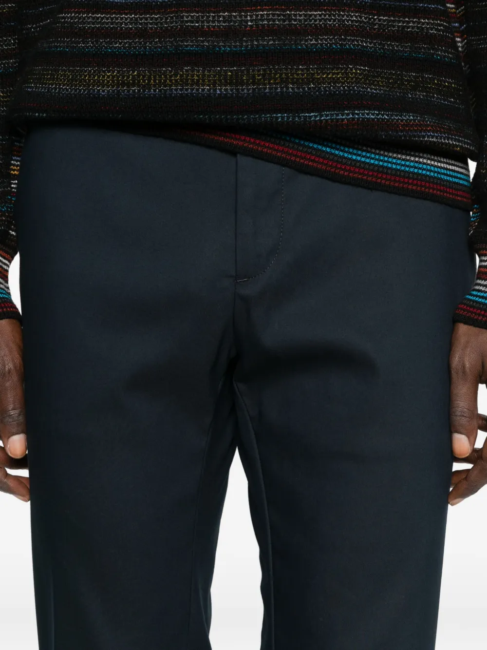Incotex Elasticated-waist Trousers In Blue