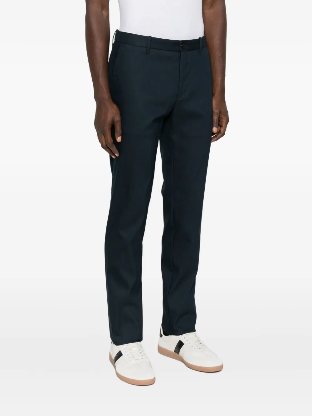 Incotex Elasticated-waist Trousers In Blue