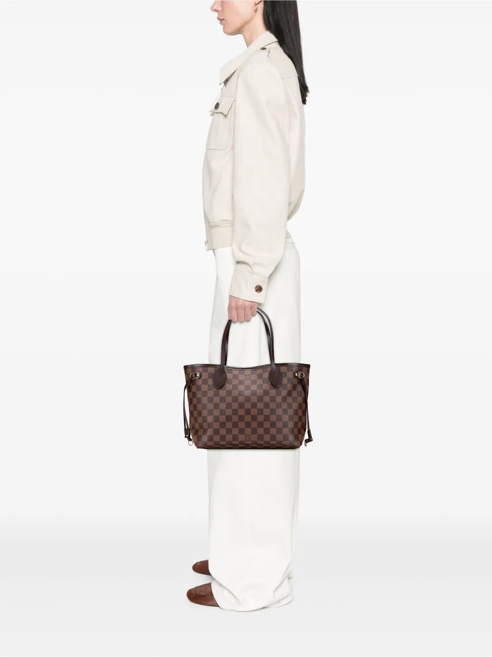 Louis Vuitton Pre-Owned 2013 Damier Ebene Neverfull PM tote bag | Pre-Owned | Image 2