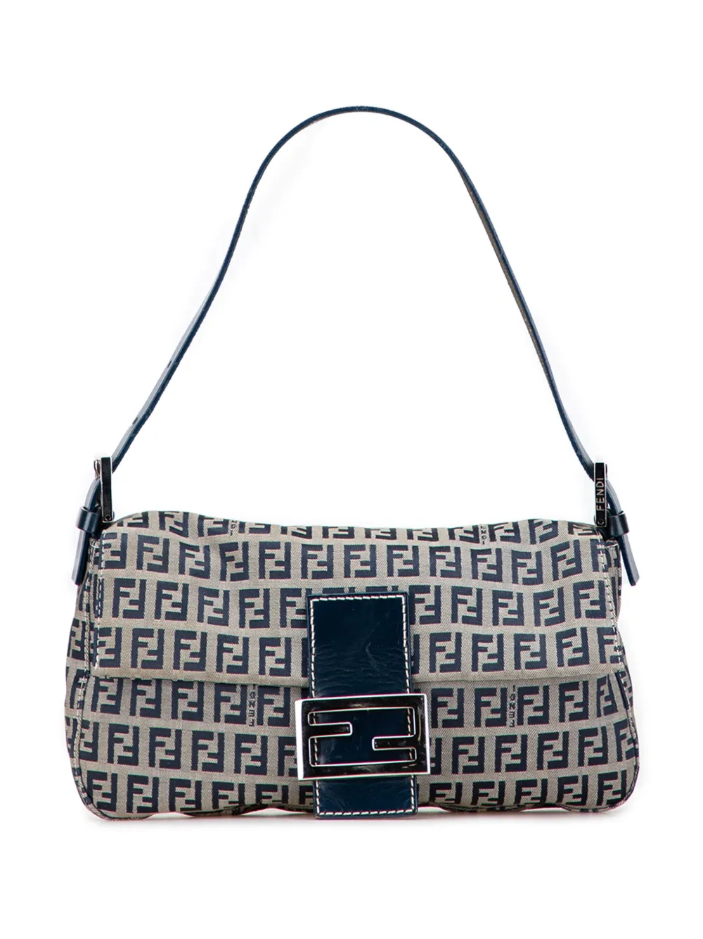 Fendi Pre-Owned 20th Century ズッキーノ キャンバス バゲット ショルダーバッグ - ブルー Fendi Pre-Owned 20th Century ズッキーノ キャンバス バゲット ショルダーバッグ - ブルー