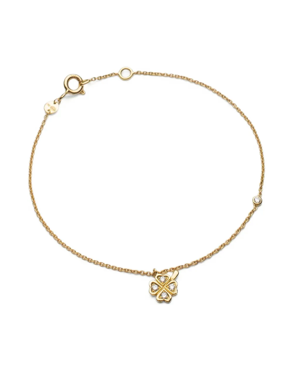 We By Whitebird 18kt Gold Clover Diamond Bracelet