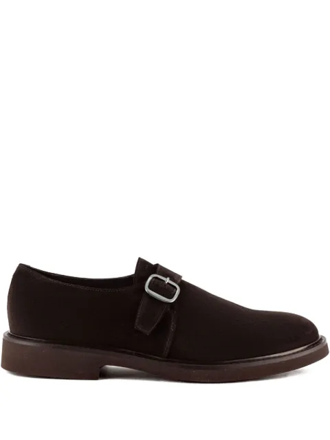 Doucal's buckle-detail suede loafers