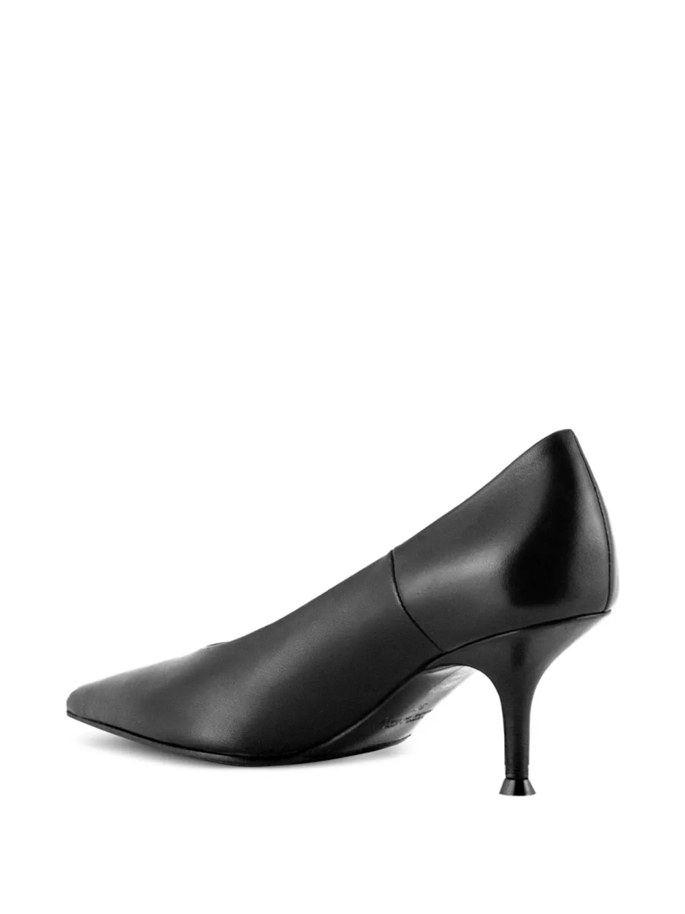 Lella Baldi 55mm pointed-toe leather pumps Black