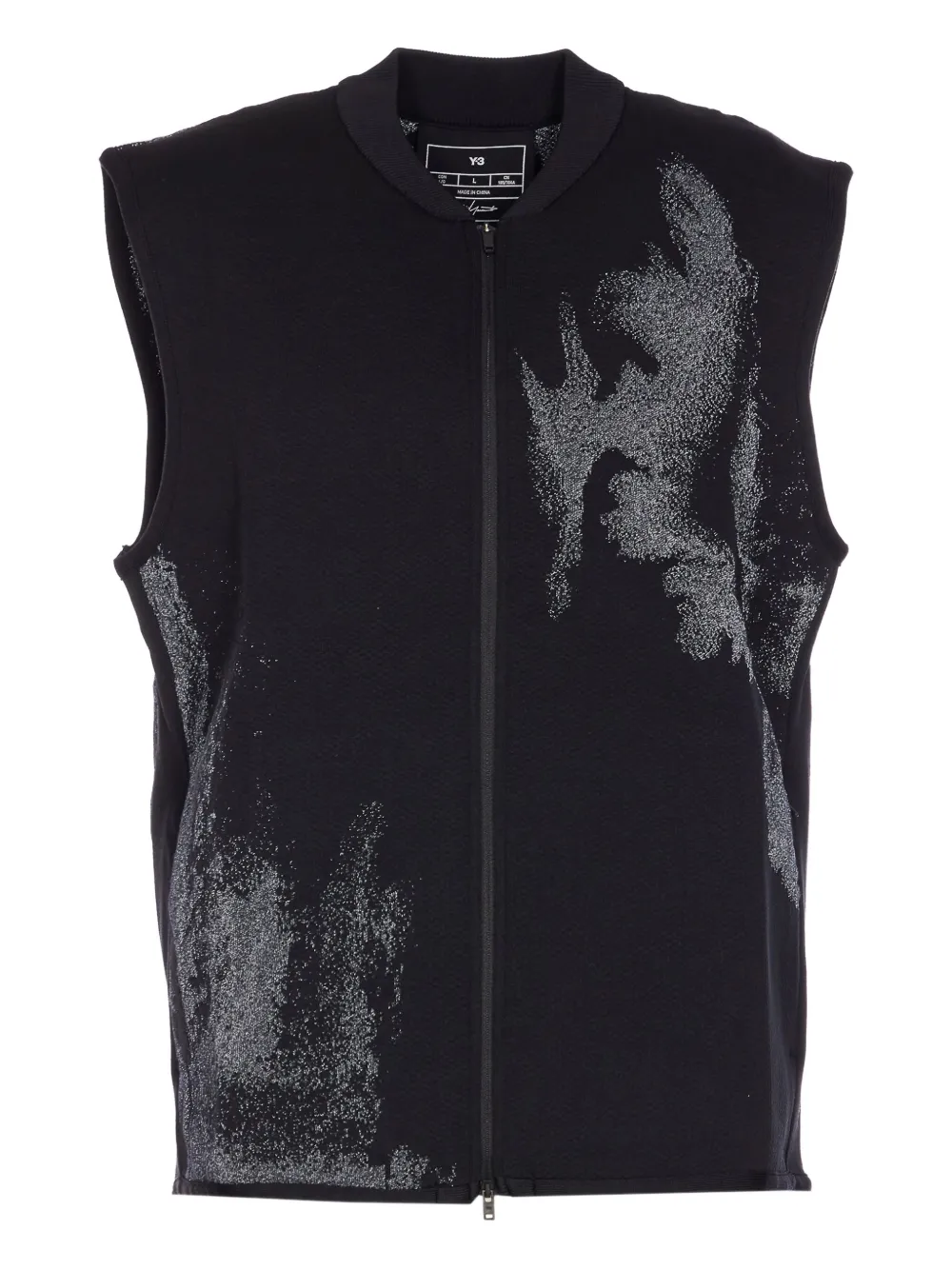 Y-3 zip-front vest - ブラック Y-3 zip-front vest - ブラック