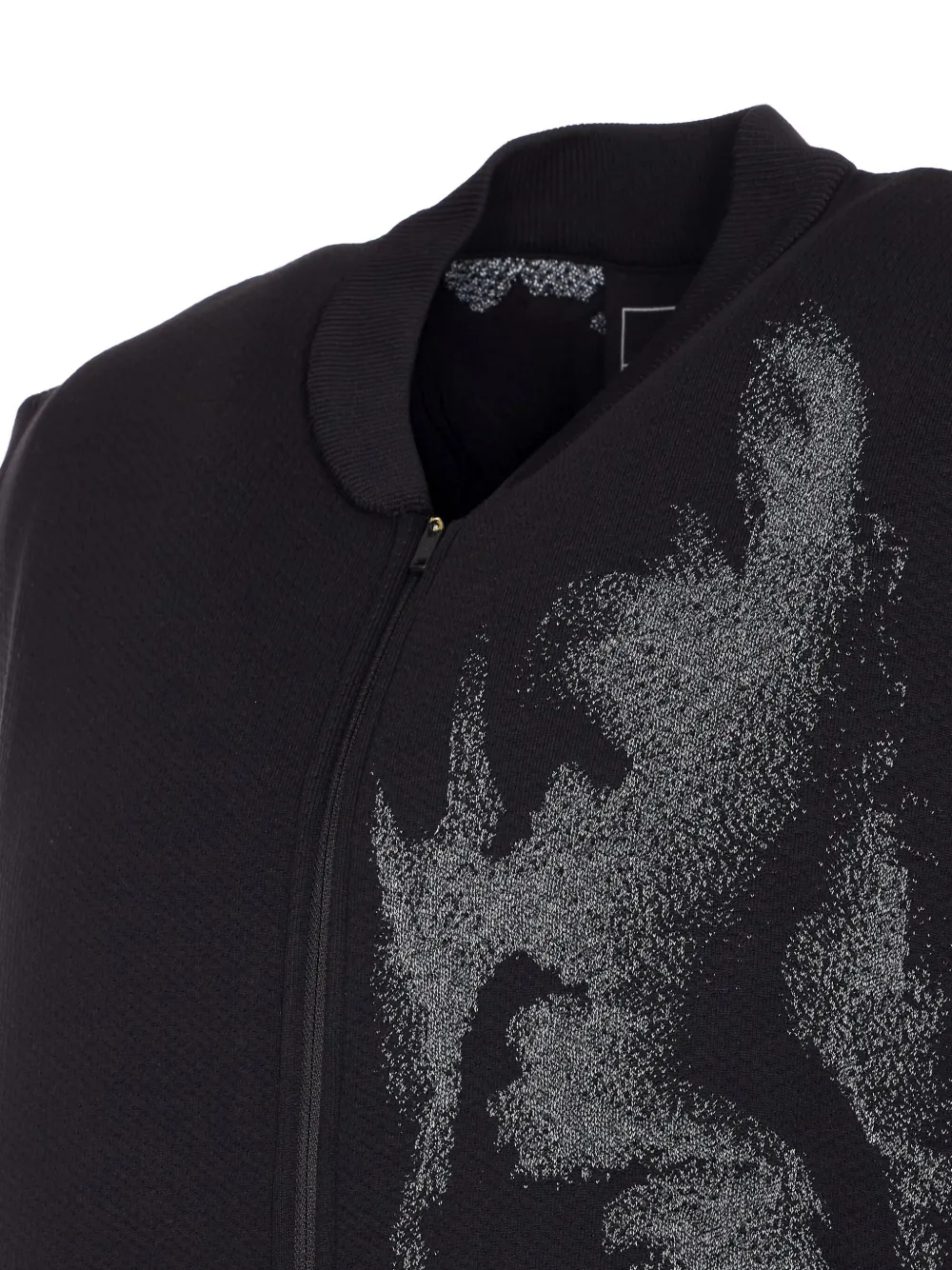 Y-3 Running Engineered Zip-up Vest In Black