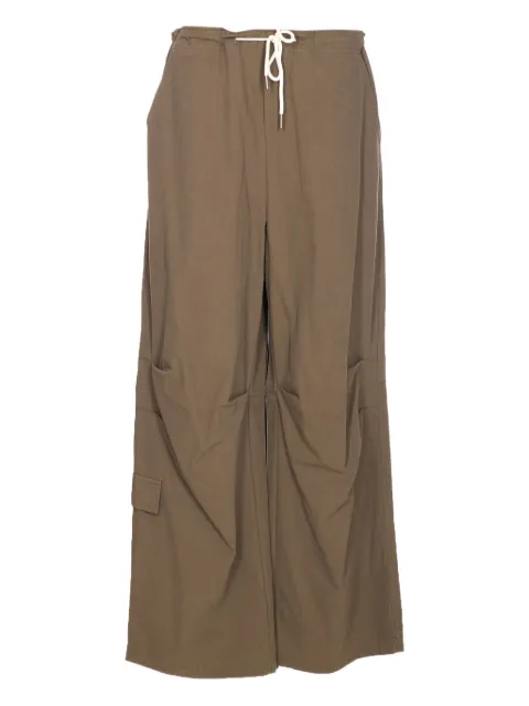 Ele drawstring-fastening trousers