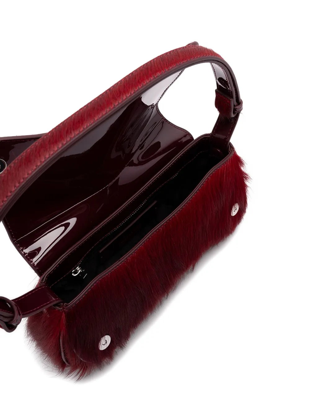 Diesel Play Calf-leather Clutch In Red