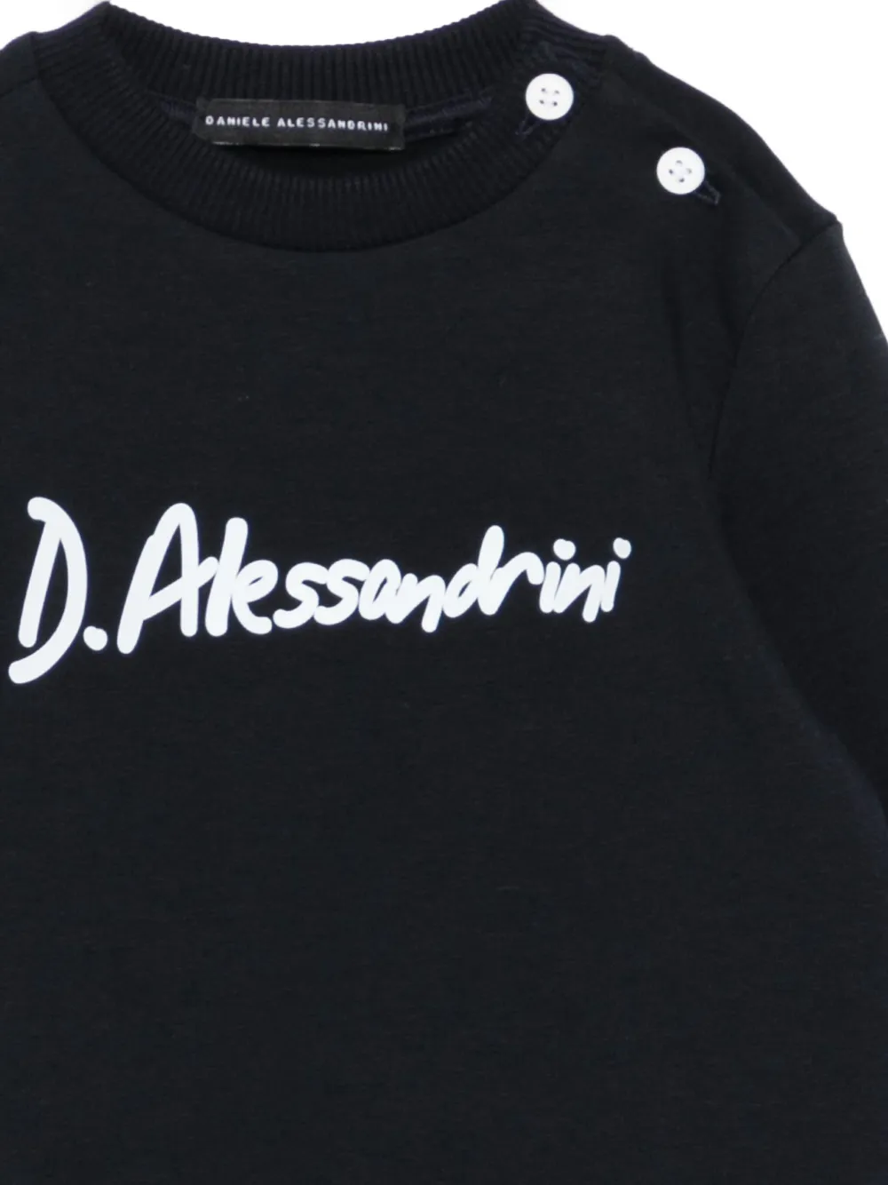 Daniele Alessandrini Kids Sweater met logoprint Blauw