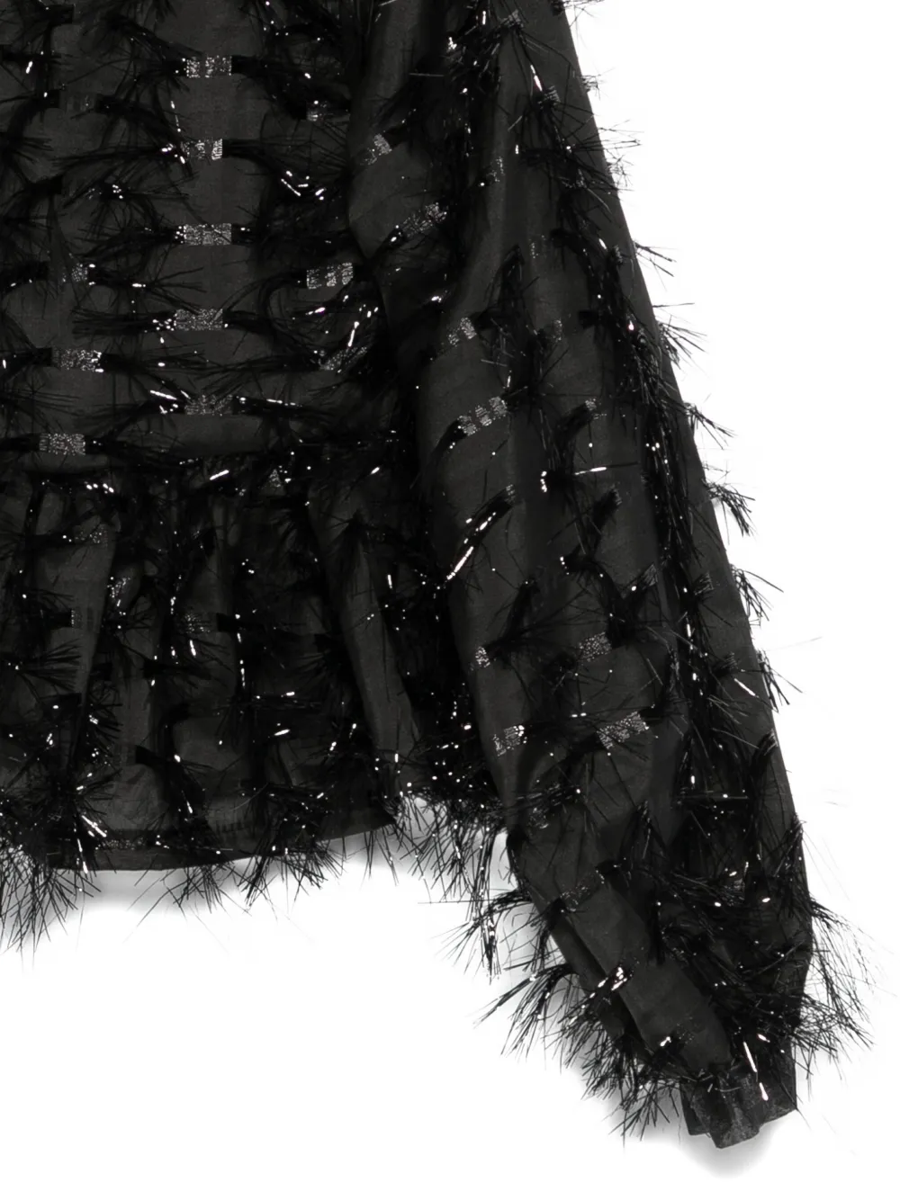 Simonetta Shirt met ruches Zwart