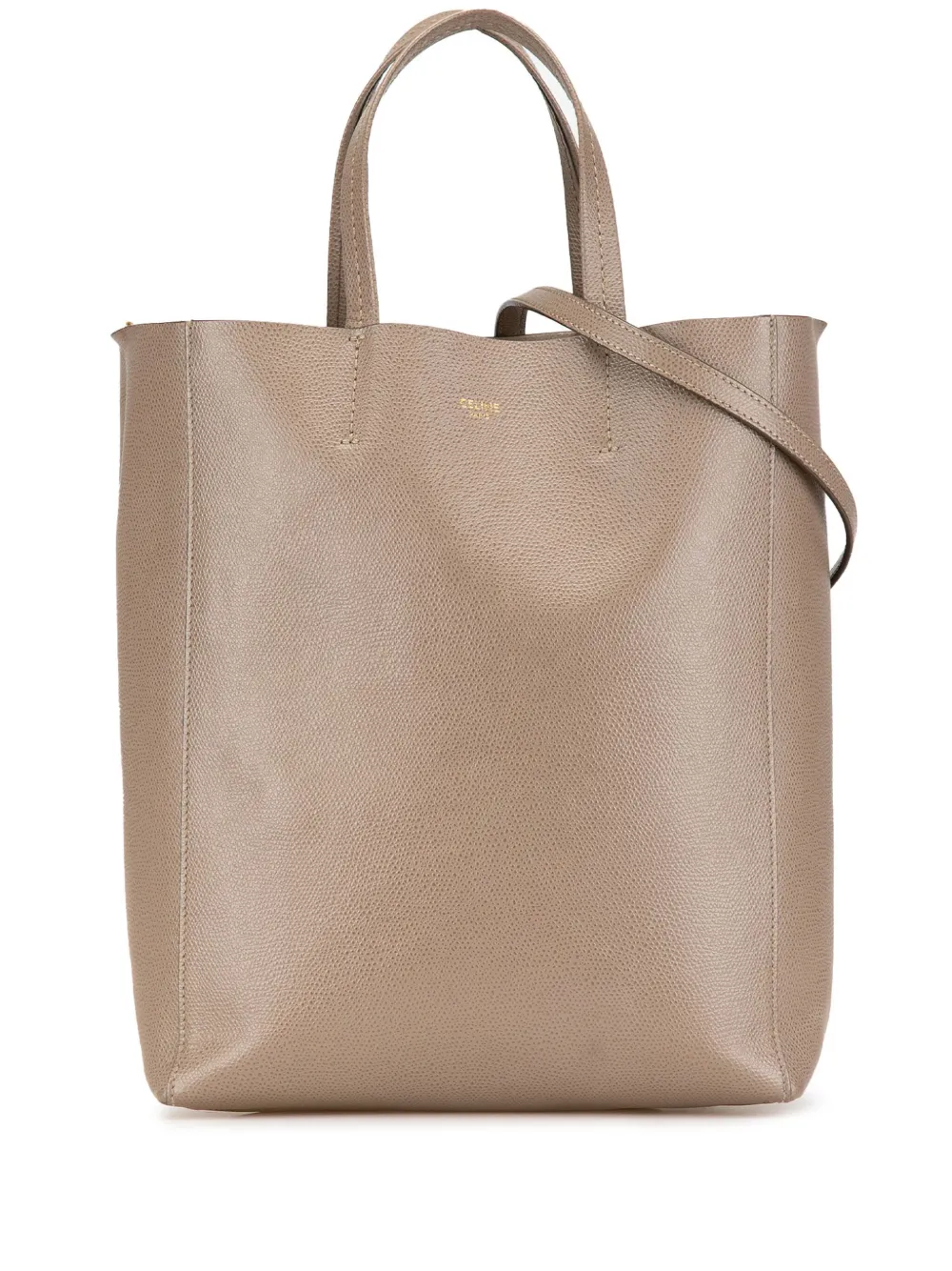 Celine Pre-Owned 21st Century スモール グレインカーフ バーティカル カバ サッチェルバッグ - ブラウン Celine Pre-Owned 21st Century スモール グレインカーフ バーティカル カバ サッチェルバッグ - ブラウン
