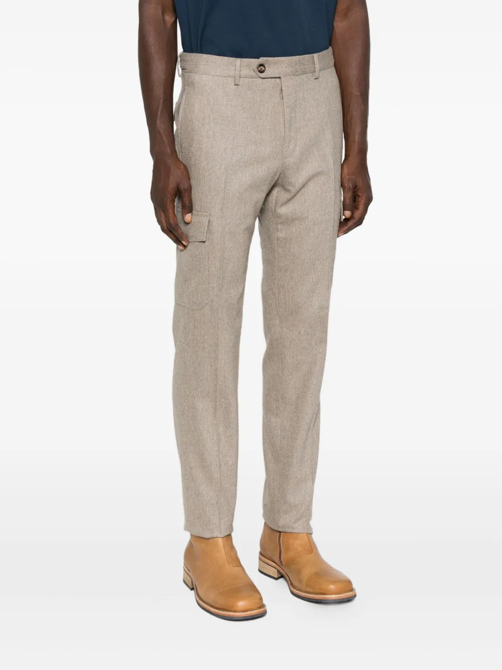 Incotex Cargo-pocket Trousers In Neutral