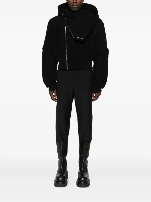 Rick Owens フーデッド ジップジャケット | ブラック | FARFETCH JP