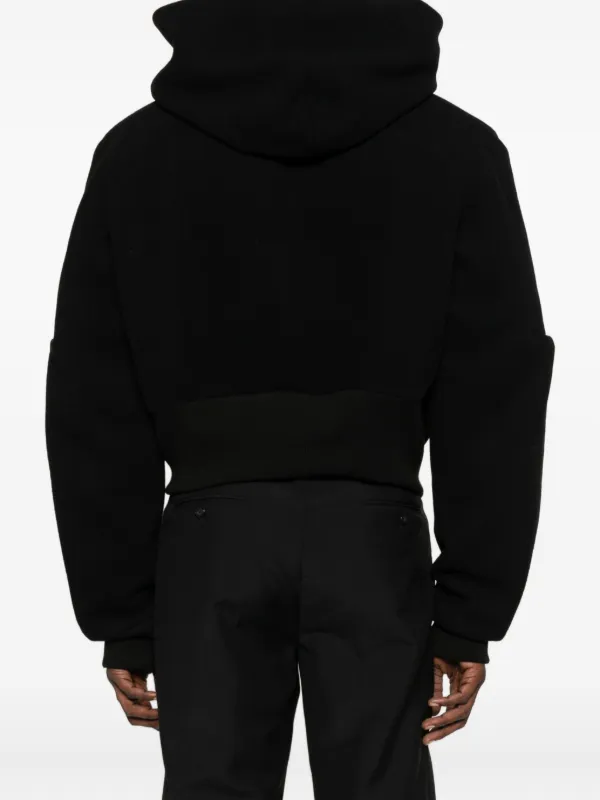 Rick Owens フーデッド ジップジャケット | ブラック | FARFETCH JP
