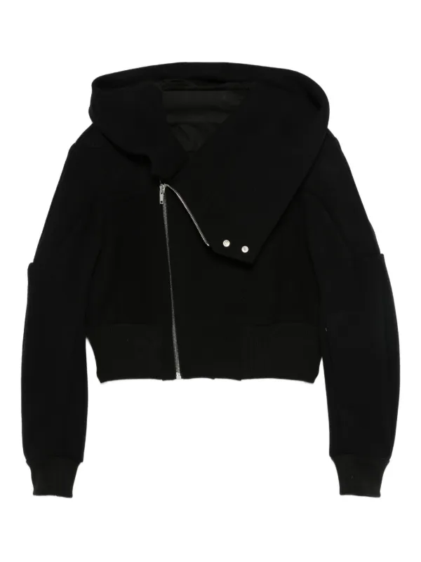 Rick Owens　黒 フード付き ジャケット Rick Owens 黒 フード付き ジャケット Rick Owens（リック