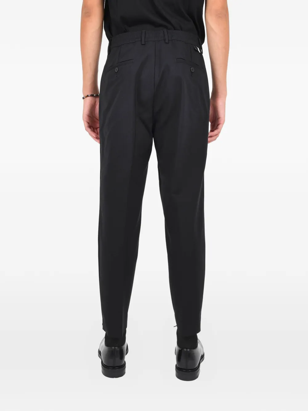 Low Brand pleated tailored trousers - Zwart