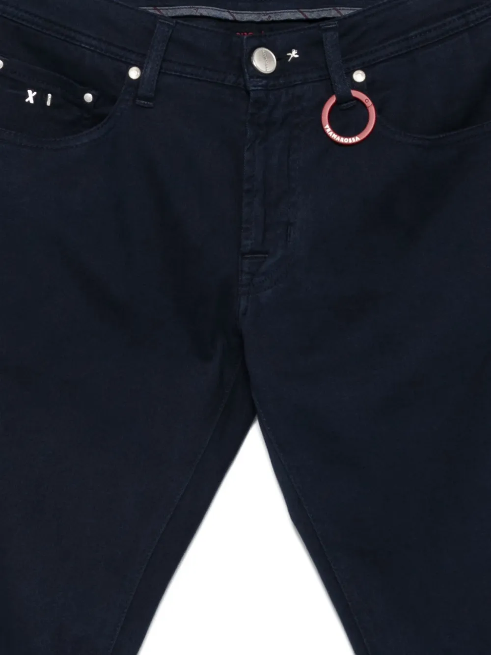 Sartoria Tramarossa Broek met ringdetail Blauw