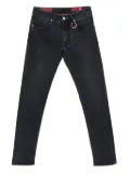 Sartoria Tramarossa five-pocket ring-detail jeans - Black