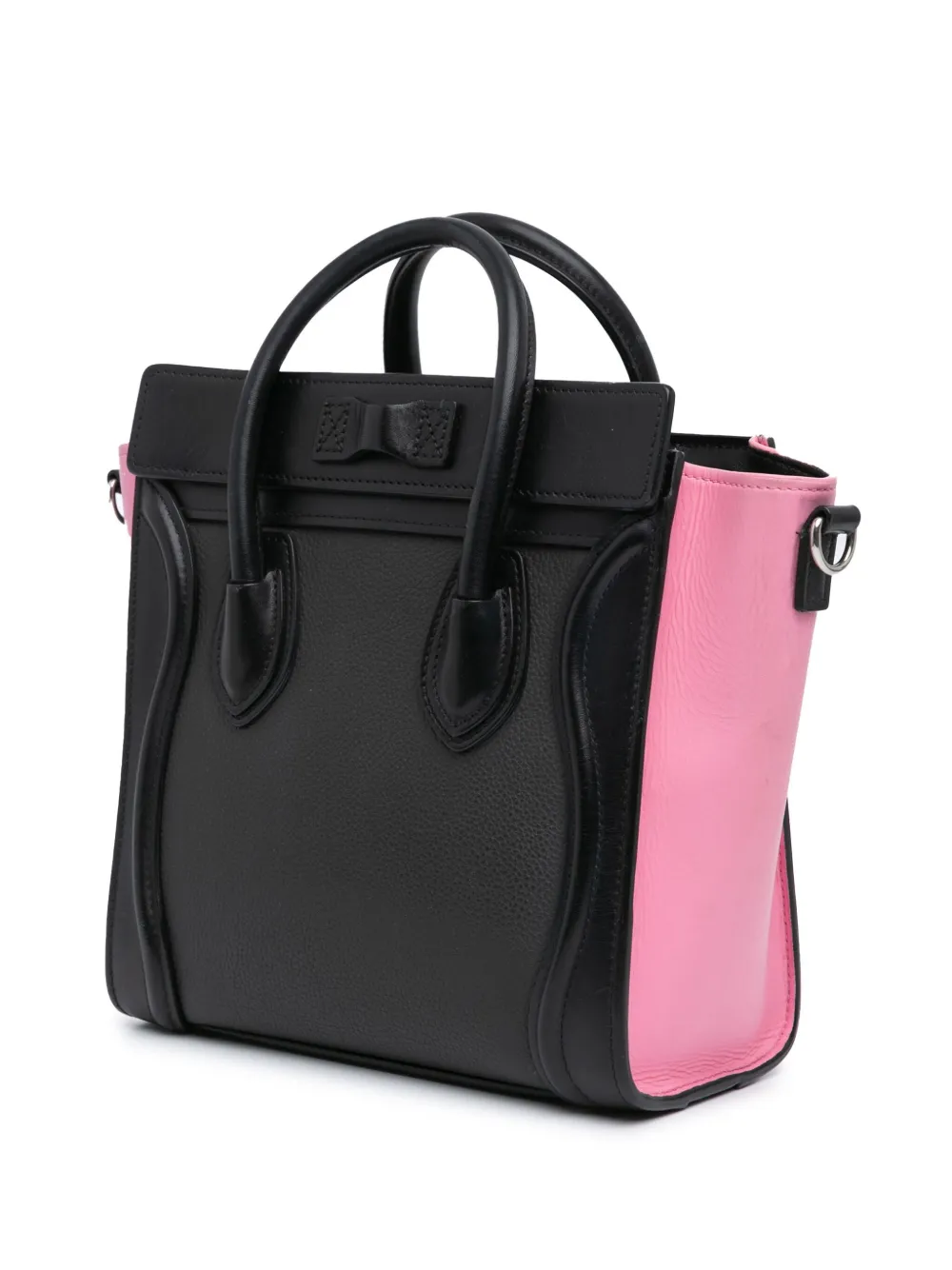 Celine Pre-Owned 2016 Nano Tricolor Leather Luggage Tote satchel | Pre-Owned | Image 2