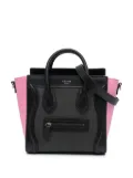 Celine Pre-Owned 2016 Nano Tricolor Leather Luggage Tote satchel - Grey