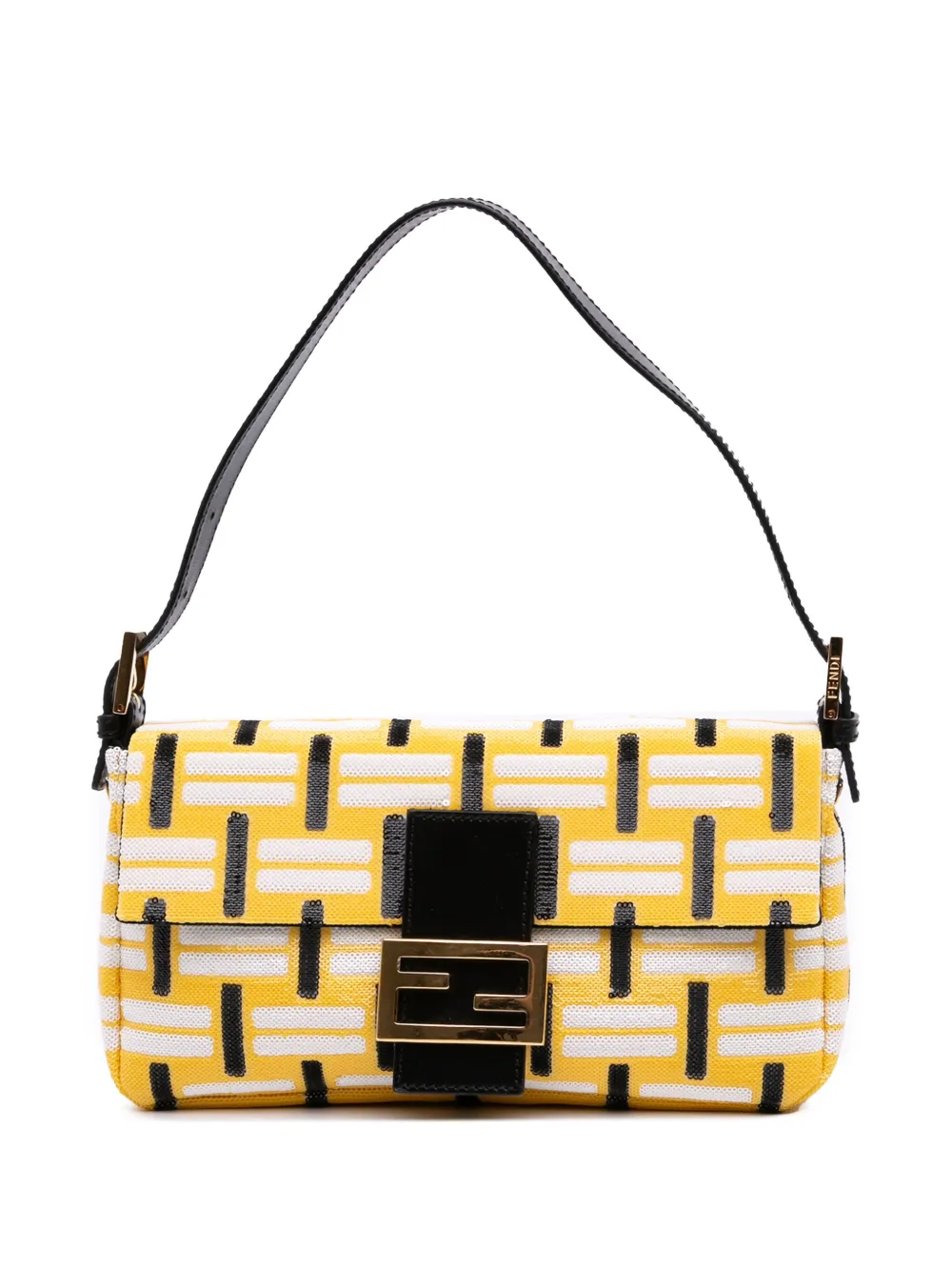 Fendi Pre-Owned 2000-2010 Medium Sequin Baguette shoulder bag | Yellow | Image 1