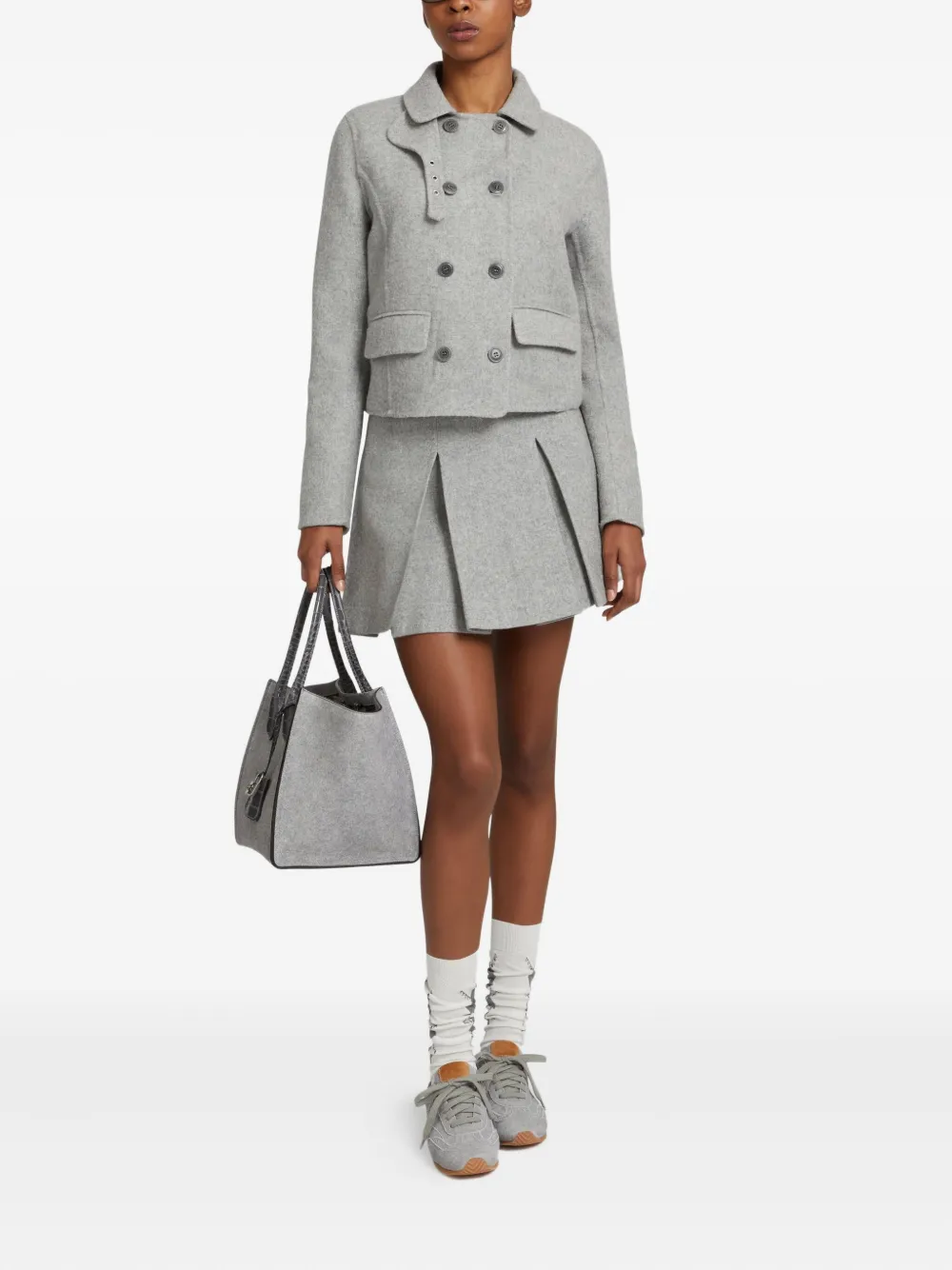 Ermanno Scervino Mini-plooirok - Grijs
