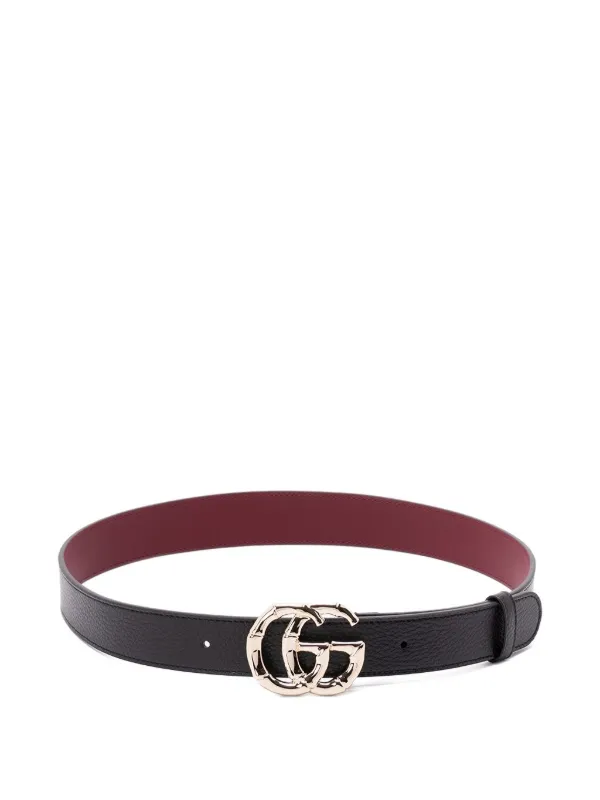 Gucci Gg Buckle Belt in Black
