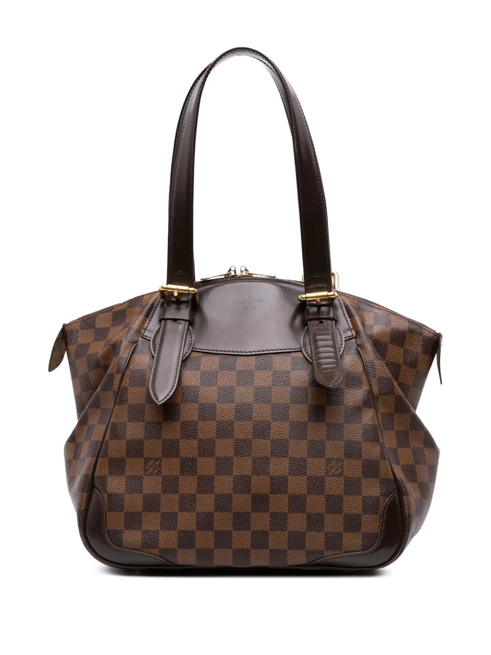Louis Vuitton Pre-Owned 2010 ダミエ エベヌ ヴェローナ MM ショルダーバッグ - ブラウン Louis Vuitton Pre-Owned 2010 ダミエ エベヌ ヴェローナ MM ショルダーバッグ - ブラウン