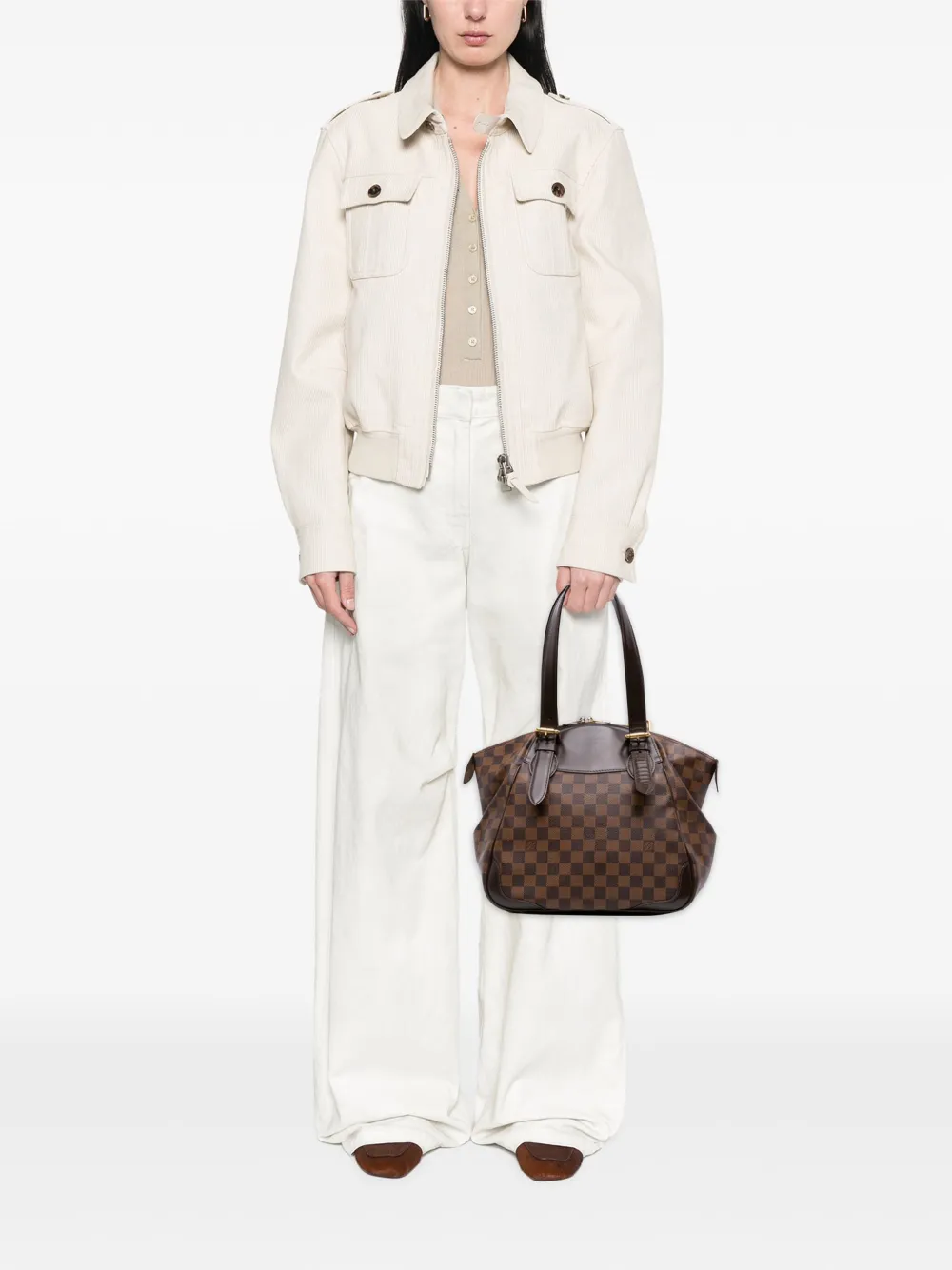 Louis Vuitton Pre-Owned 2010 Damier Ebene Verona MM shoulder bag | Pre-Owned | Image 2