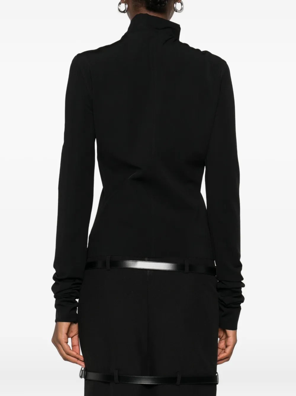 Rick Owens Zip-front Cropped Jacket In Black