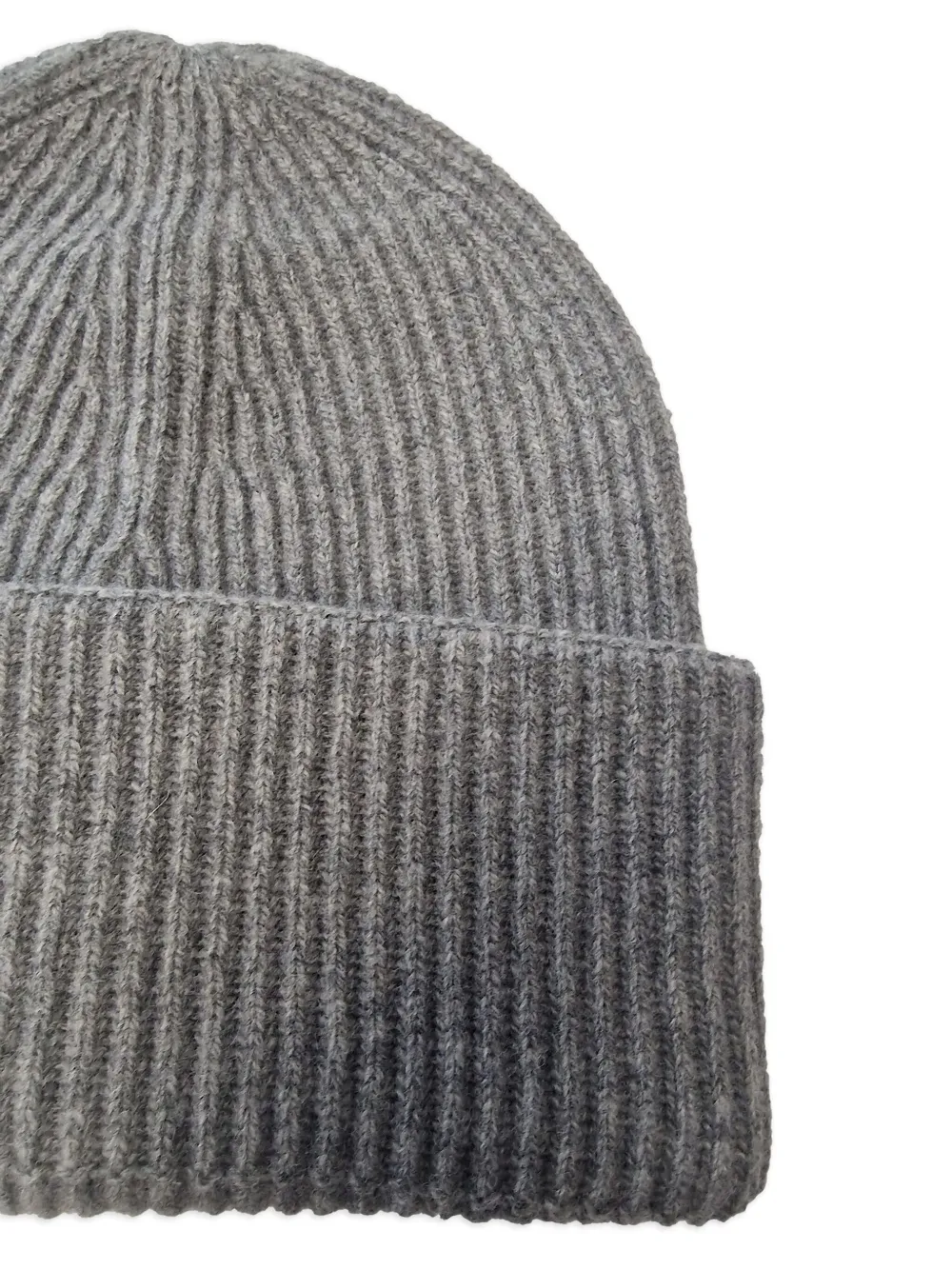 Amaranto Ribbed Beanie In Gray