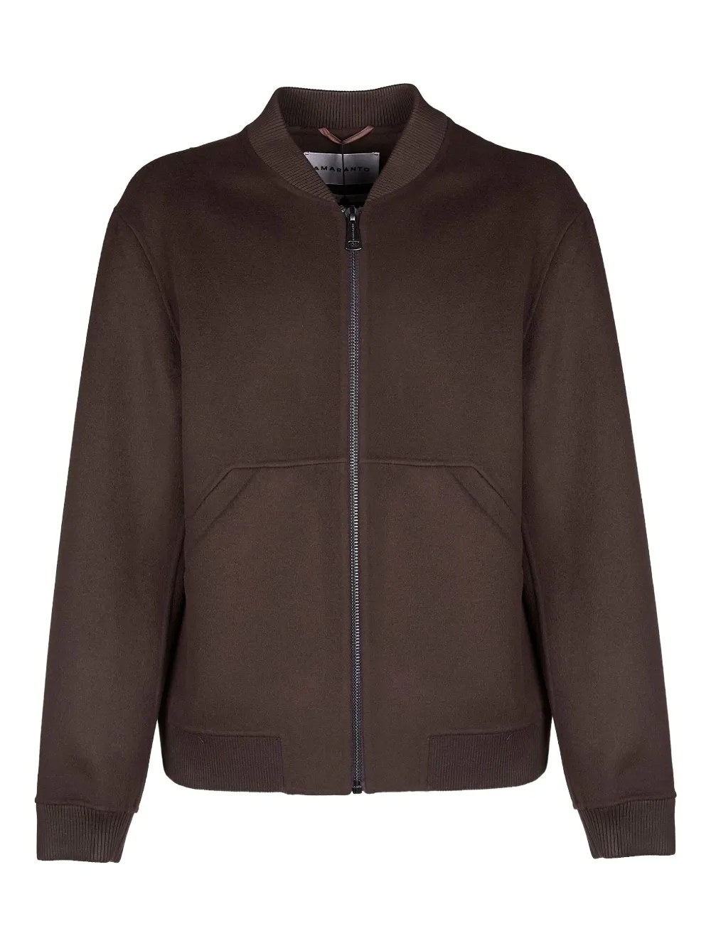 AMARÁNTO zip-up bomber jacket | Brown | Image 1